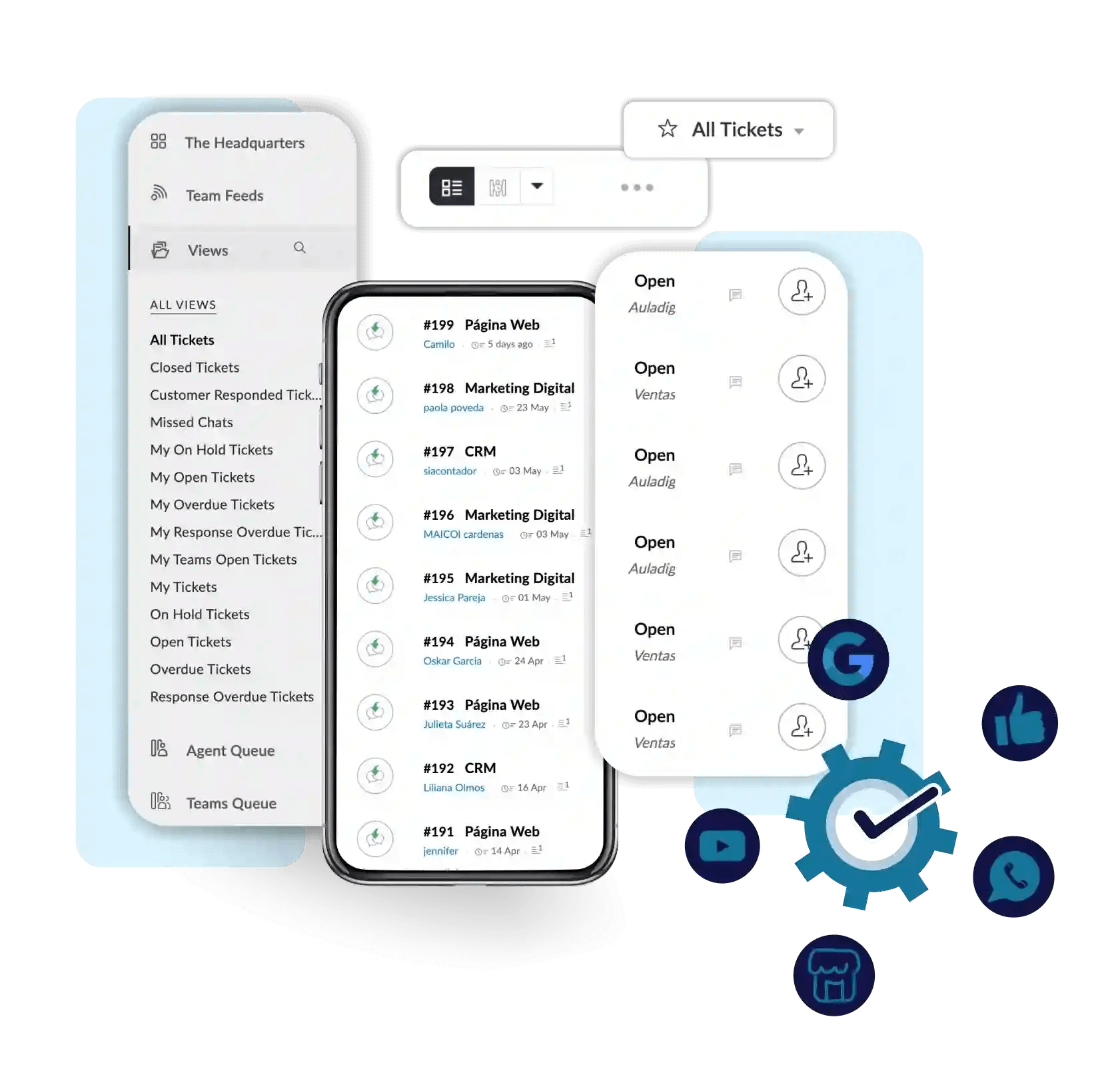Cliente Software Software para servicio al cliente | Roco Agencia de CRM